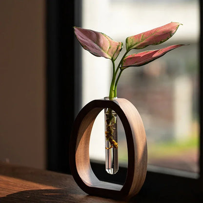 Handgjord träram med klart glasvas för minimalism | Veska