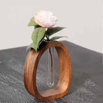 Handgjord träram med klart glasvas för minimalism | Veska