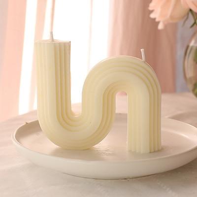 Handgjord Vågcandle | Veska Beige