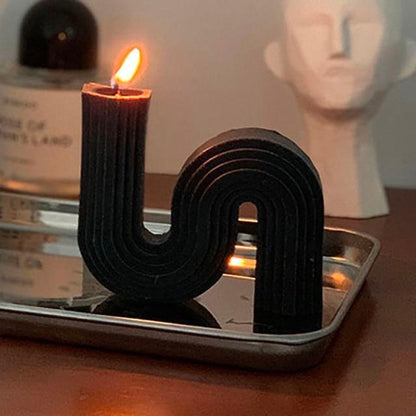 Handgjord Vågcandle | Veska Svart
