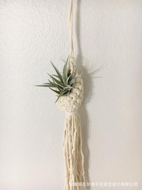 Handgjord Vävd Hängande Blomkorg | Veska 10 cm 3.9"