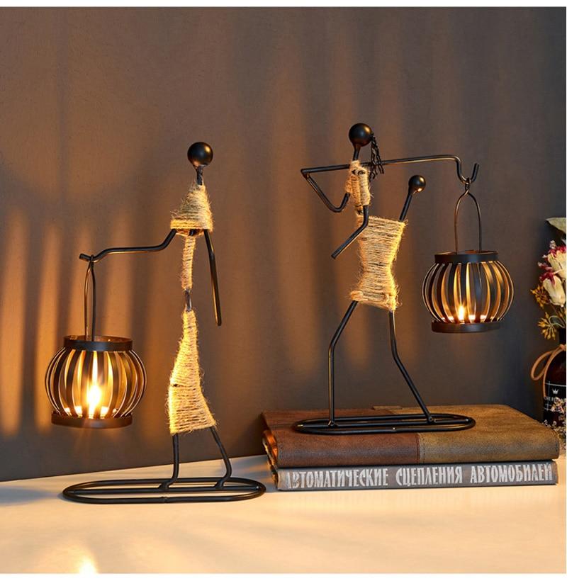 Handgjorda Figurer Metallljusstakar | Veska