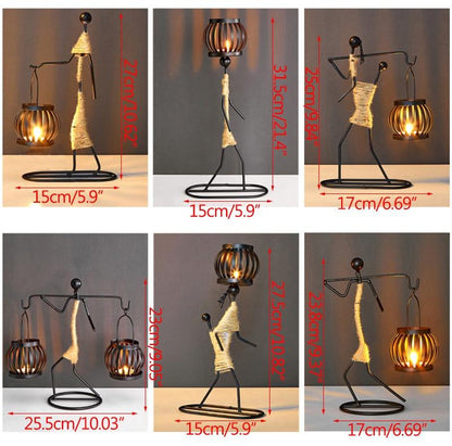 Handgjorda Figurer Metallljusstakar | Veska