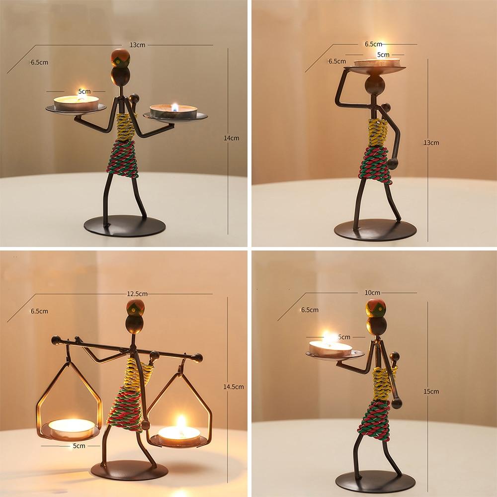Handgjorda Figurer Metallljusstakar | Veska