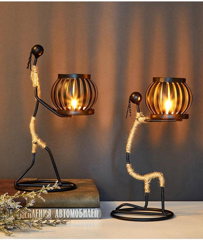 Handgjorda Figurer Metallljusstakar | Veska