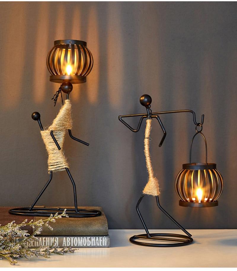 Handgjorda Figurer Metallljusstakar | Veska