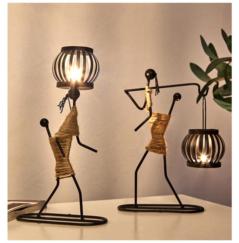 Handgjorda Figurer Metallljusstakar | Veska
