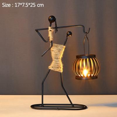 Handgjorda Figurer Metallljusstakar | Veska C