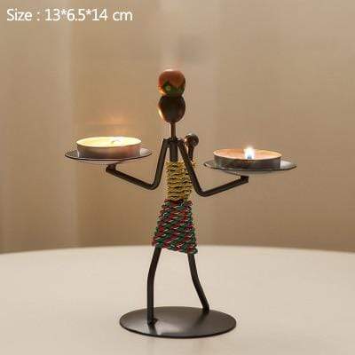 Handgjorda Figurer Metallljusstakar | Veska J