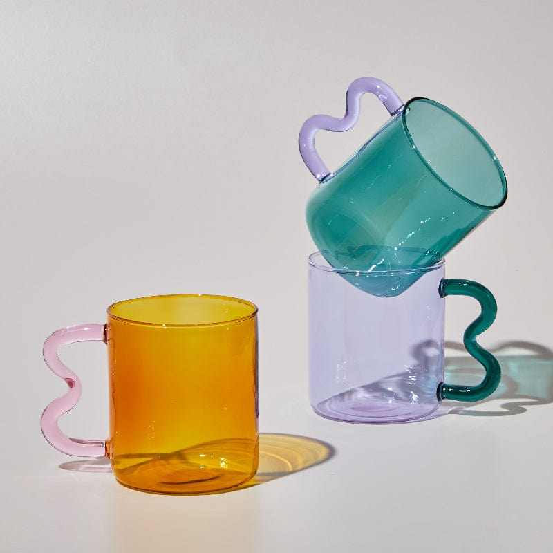 Handgjorda Vågiga Öra Glas Muggar | Veska