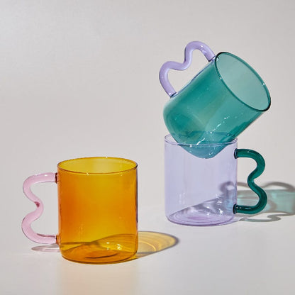 Handgjorda Vågiga Öra Glas Muggar | Veska