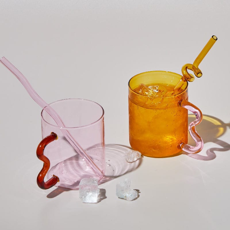 Handgjorda Vågiga Öra Glas Muggar | Veska