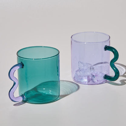Handgjorda Vågiga Öra Glas Muggar | Veska