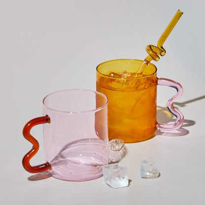 Handgjorda Vågiga Öra Glas Muggar | Veska