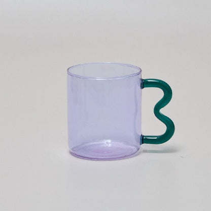Handgjorda Vågiga Öra Glas Muggar | Veska Transparent
