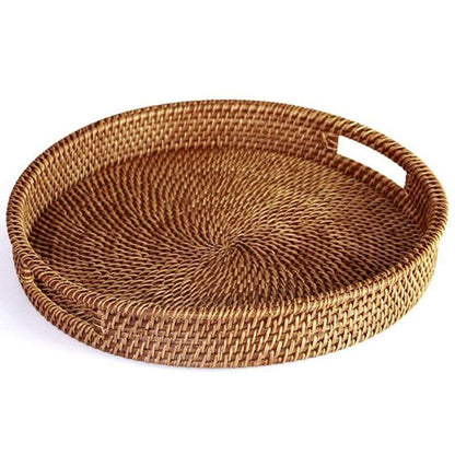 Handvävd Rattanbricka | Veska