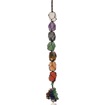 Hängande 7 Chakra Edelstenar - Liten Storlek | Veska