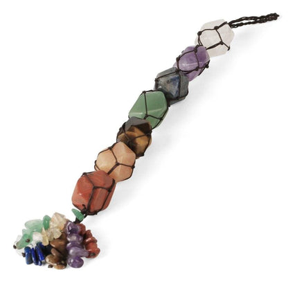 Hängande 7 Chakra Edelstenar - Liten Storlek | Veska