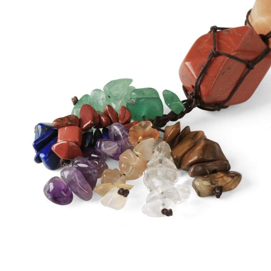 Hängande 7 Chakra Edelstenar - Liten Storlek | Veska