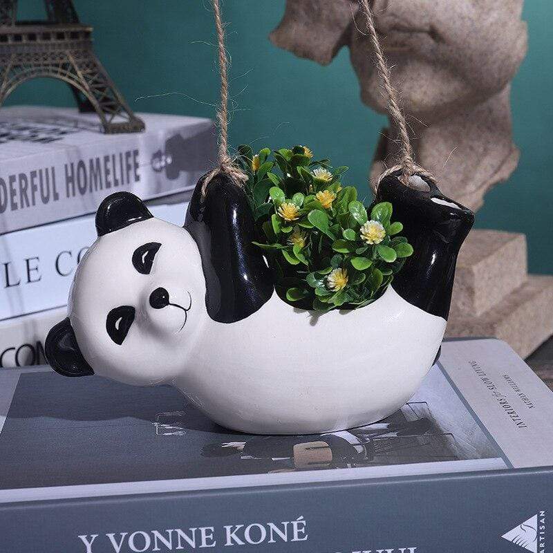 Hängande Mini Djur Växtkrukor | Veska Panda