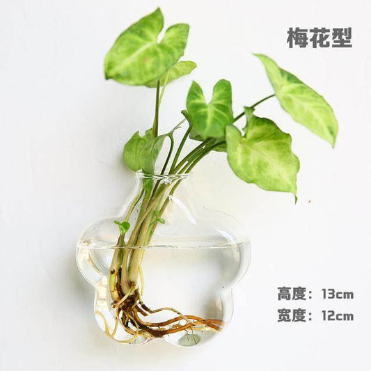Hantverkad Ny Hexagonal Vägg Klar Terrarium Vas | Veska