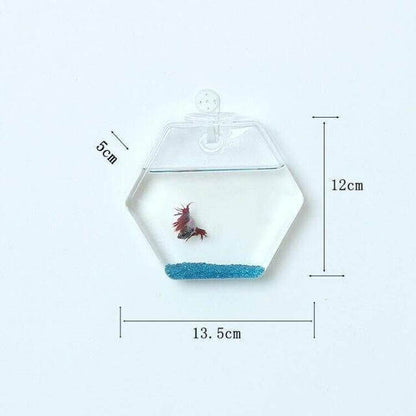 Hantverkad Ny Hexagonal Vägg Klar Terrarium Vas | Veska Som bild 4