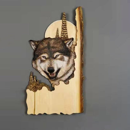 Hantverksmässiga Natur Omfamna Djur Skulpturer Dekor | Veska Sibirisk Husky