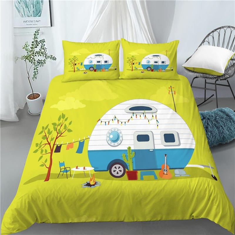 Happy Camper Duvet Cover Set | Veska Dag