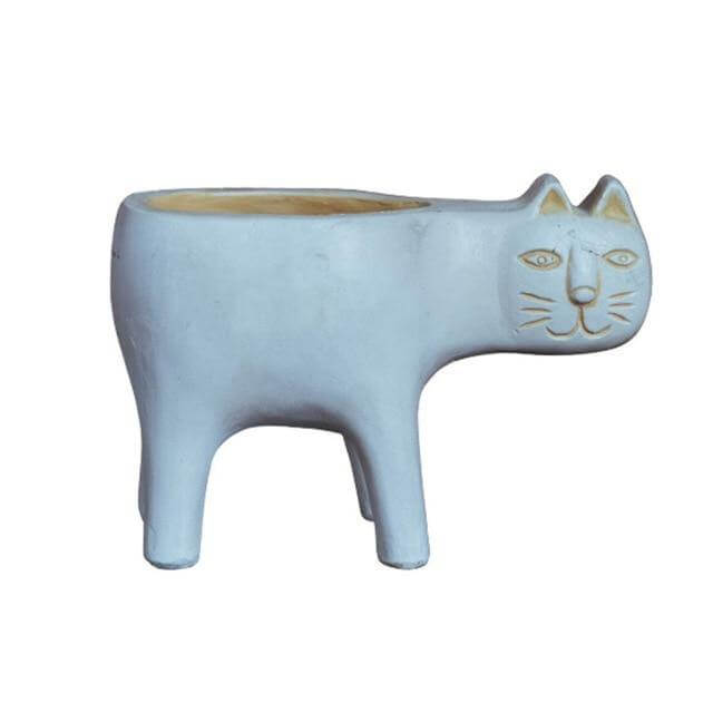 Härlig keramisk kattväxtvas | Veska Baby Blue