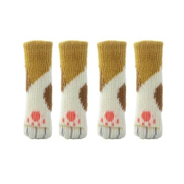 Härliga 4Pcs Kattfötter Stolsben Skyddare Golvskydd | Veska A 11 X 3 cm