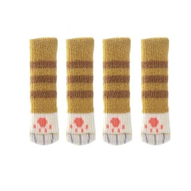 Härliga 4Pcs Kattfötter Stolsben Skyddare Golvskydd | Veska B 11 X 3 cm