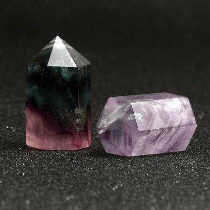 Healing Crystal Quartz Wands | Veska Lila Fluorit