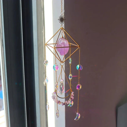 Healing Crystal Solfångare | Veska Ametist