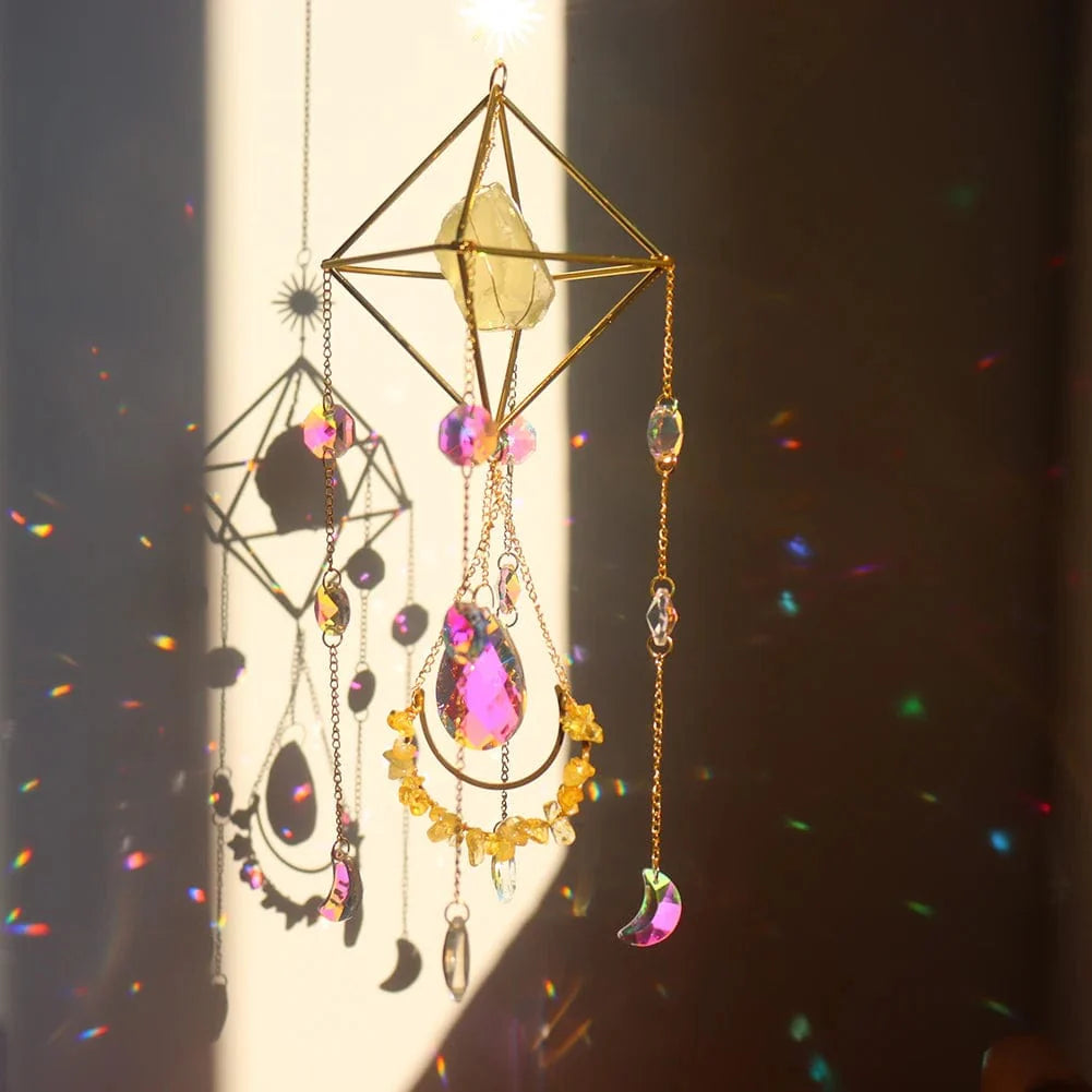 Healing Crystal Solfångare | Veska Citrin
