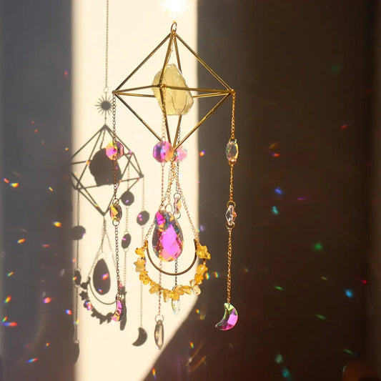 Healing Crystal Solfångare | Veska Citrin