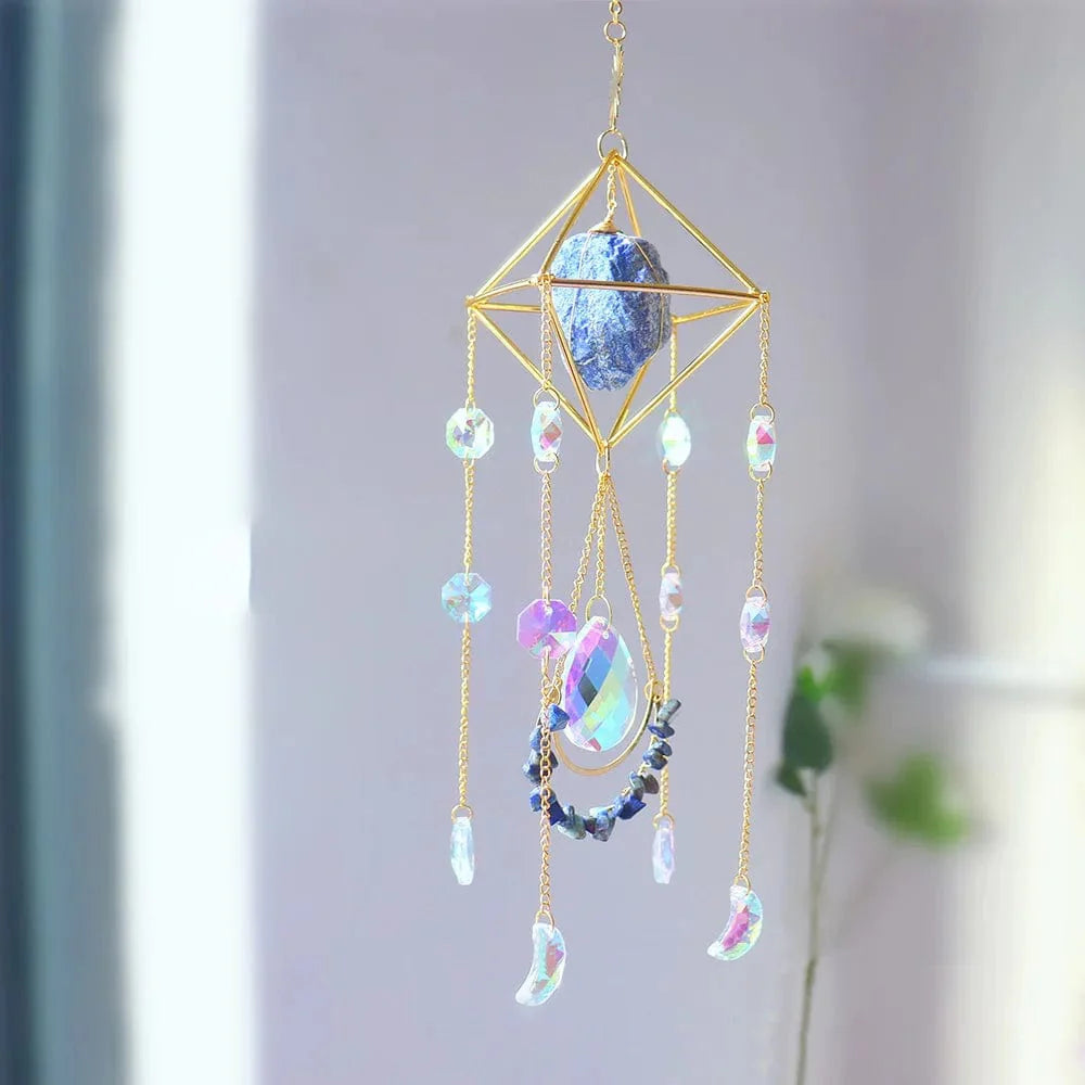 Healing Crystal Solfångare | Veska Sodalit