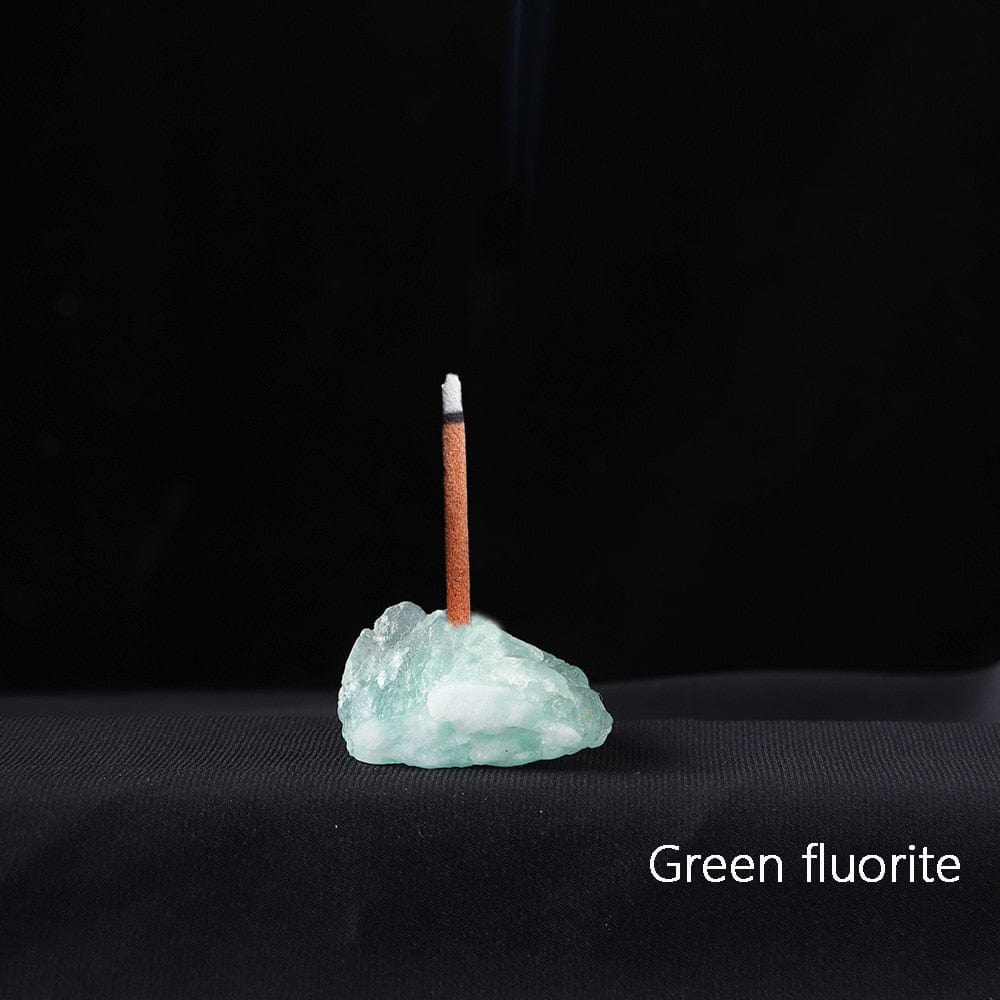 Healing Crystals Rökelsehållare | Veska Grön fluorite