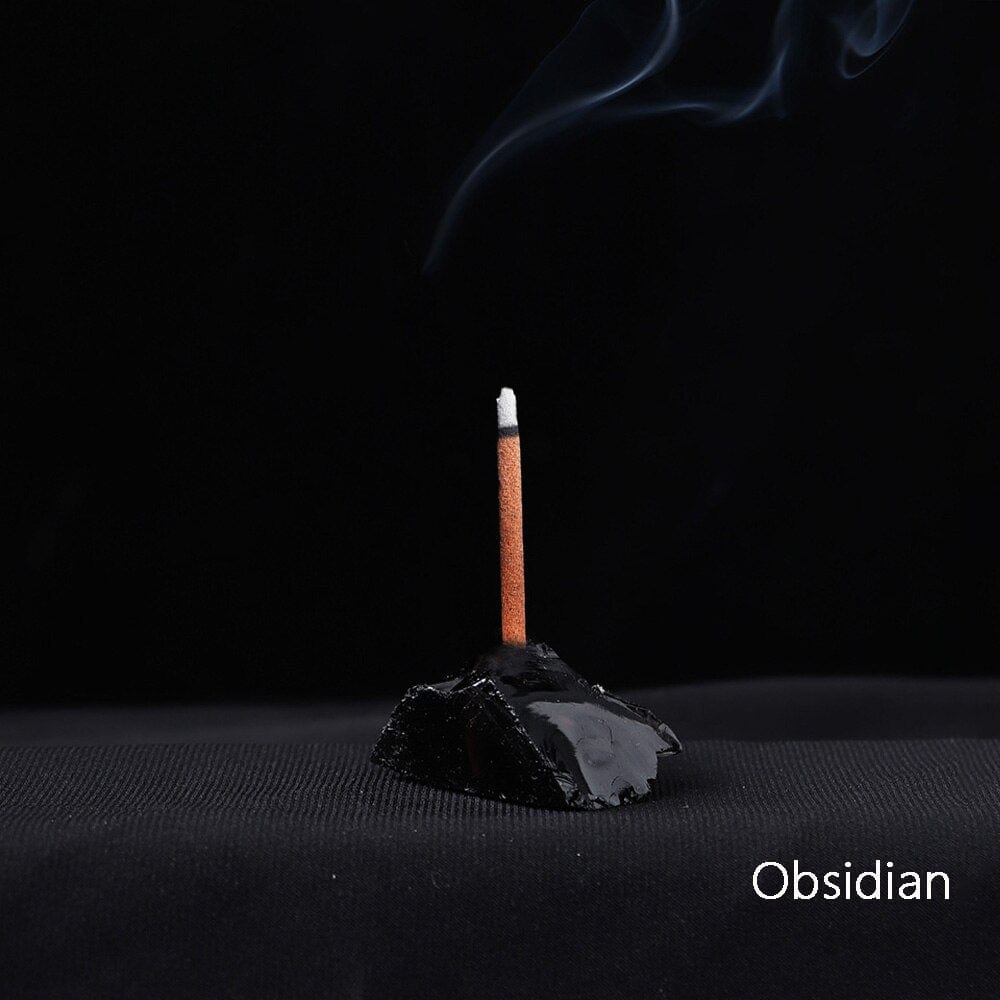 Healing Crystals Rökelsehållare | Veska Obsidian