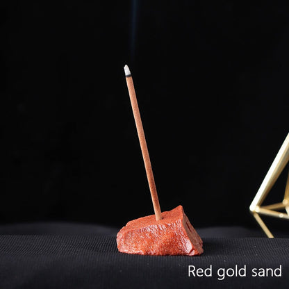 Healing Crystals Rökelsehållare | Veska Röd guld sand