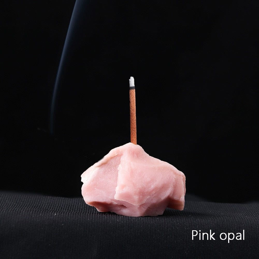 Healing Crystals Rökelsehållare | Veska Rosa opal
