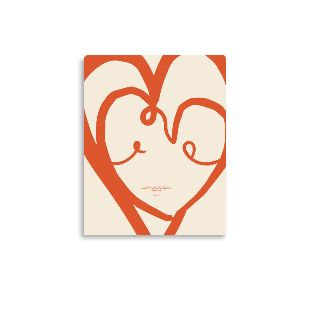 Heart, a place for trust | Veska 11″×14″