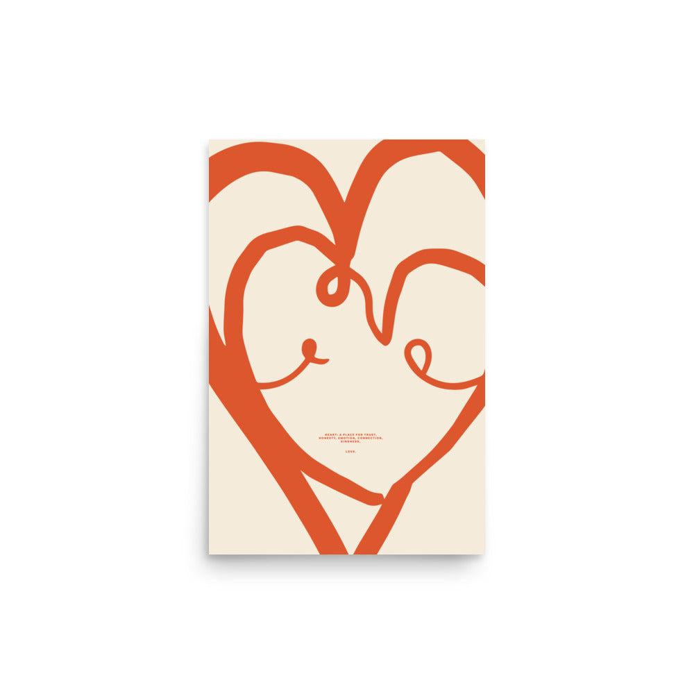 Heart, a place for trust | Veska 12″×18″