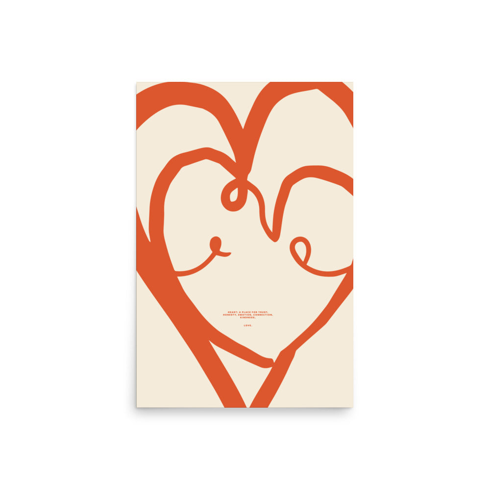 Heart, a place for trust | Veska 20″×30″