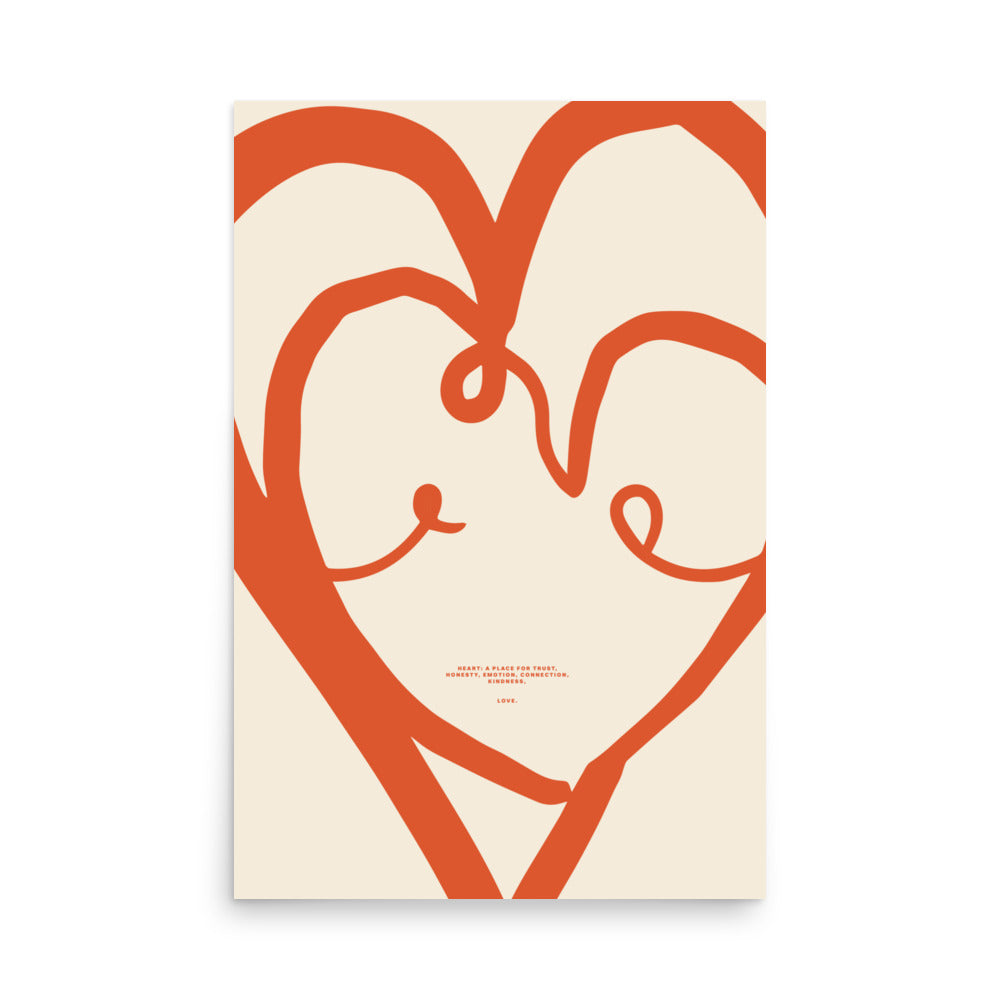 Heart, a place for trust | Veska 24″×36″
