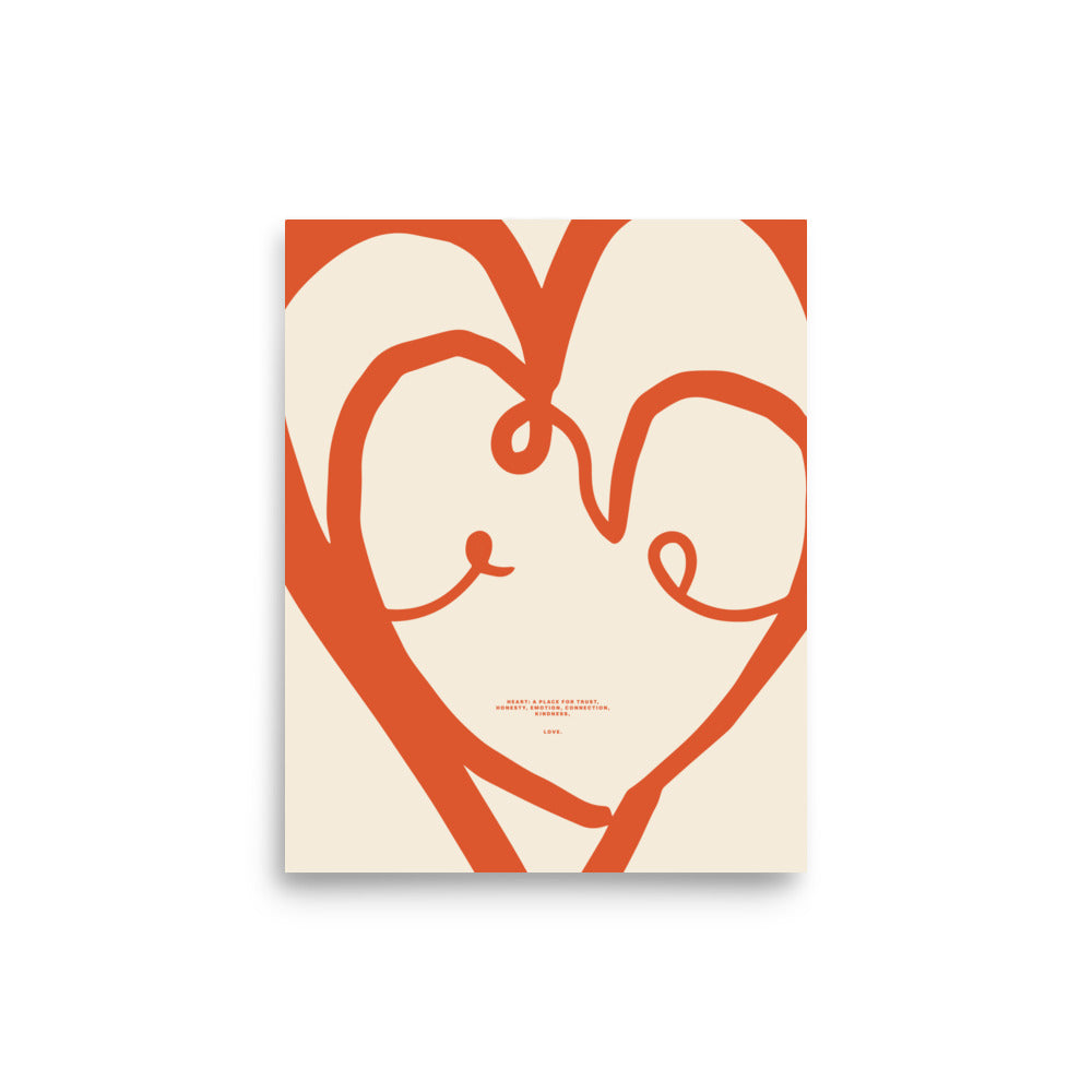 Heart, a place for trust | Veska 8″×10″