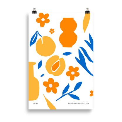 Hem med Frukt och Blommor | Veska 61×91 cm