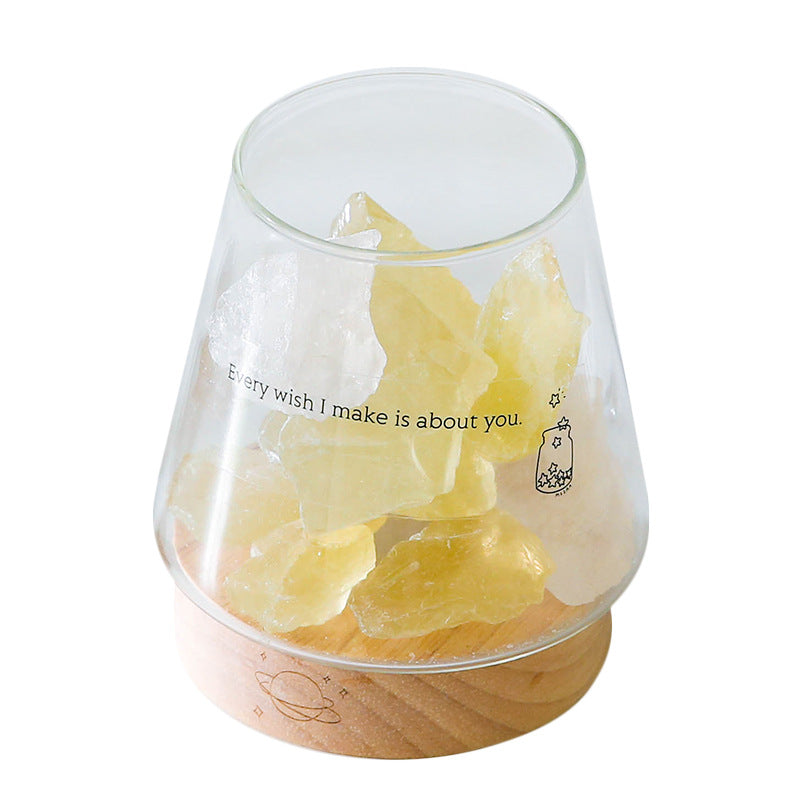 Himalaya Salt Lampa Aroma Lampa Malm Kristall Salt Sten Natt Lampa Sovrum Bord Lampa Flicka Sängsida Lampa Atmosfär Lampa | Veska