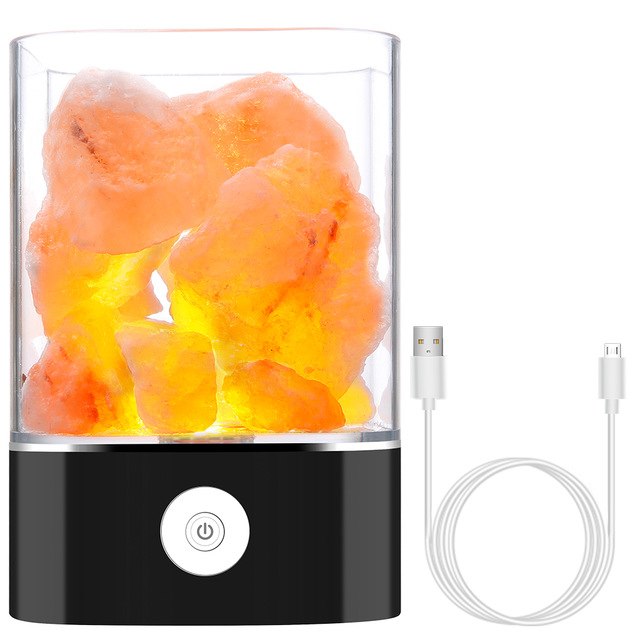 Himalayan Salt Skrivbordslampa & Luftrenare Vit | Veska