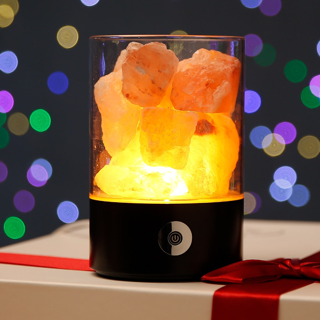 Himalayan Salt Skrivbordslampa & Luftrenare Vit | Veska