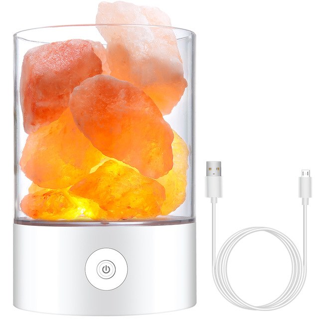 Himalayan Salt Skrivbordslampa & Luftrenare Vit | Veska